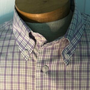 Turtleson Purple and White Casual Button Down Shirt